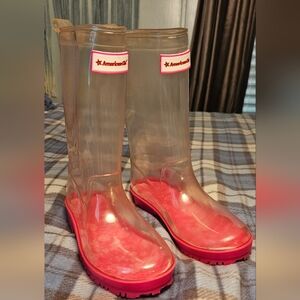 AMERICAN GIRL Peek A Boo Rain Boots  SIZE 1-2